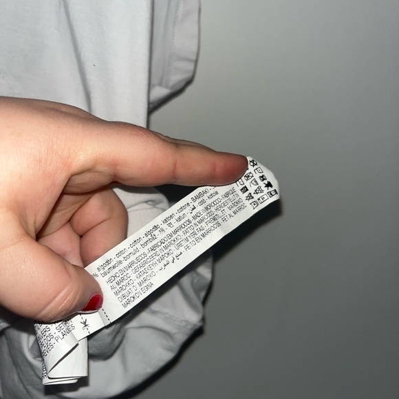 ZARA White Graphic T Shirt Size Large - Picture 5 of 7